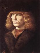 PREDIS, Ambrogio de Portrat of a young man oil painting